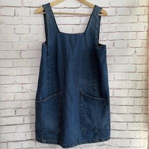 Topshop Blue Denim Mini Dress